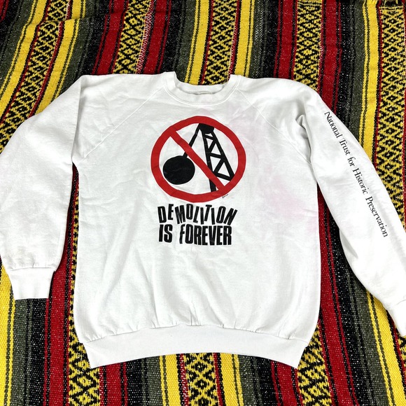vintage 80s Demolition is forever protest crewneck XL - Picture 1 of 8